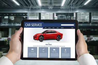 Car service website for online booking repair automobile garage technology snugly