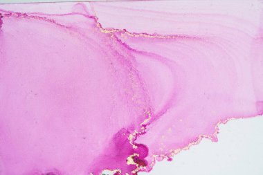 Mermer mürekkep soyut sanatının orijinal resmi. Örnek bir orjinal tablodan yüksek çözünürlüklü fotoğraf. Karargah kağıt dokusuna pürüzsüz mermer desen oluşturmak için soyut resim yapıldı.