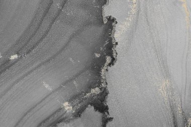 Mermer mürekkep soyut sanatının orijinal resmi. Örnek bir orjinal tablodan yüksek çözünürlüklü fotoğraf. Karargah kağıt dokusuna pürüzsüz mermer desen oluşturmak için soyut resim yapıldı.