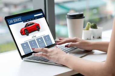Car service website for online booking repair automobile garage technology snugly