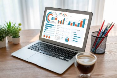 İş veri paneli, pazarlama stratejisi planlaması için iş zekası analizi sunar. Müşteri taleplerini analiz etmek ve iş dünyasının geleceğini önceden görmek için büyük veriler sunulur.