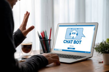 Müşteri sorularına otomatik olarak cevap veren mod çevrimiçi iş için Chatbot yazılım uygulaması
