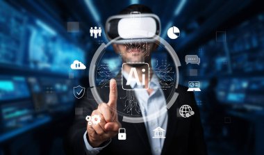 Bir profesyonel, sanal gerçeklik yoluyla gelişmiş yapay zeka teknolojilerini dinamik, yüksek teknoloji ortamında, yenilik sergiliyor ve modern dijital etkileşimi sergiliyor. XDMCP