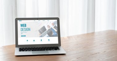 Web sitesi tasarım yazılımı çevrimiçi perakende ticaret ve e-ticaret için model şablonu sağlar