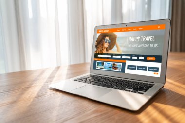 Model arama ve seyahat planlama için internet sitesi uçuş, otel ve tur rezervasyonları için anlaşma ve paket sunuyor