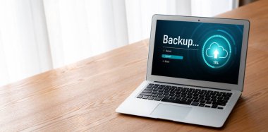 Yedek Depolama Verisi İnternet Teknolojisi İş Konsepti. Veritabanı depolama teknolojisi dosya aktarım paylaşımı, siber, büyük veri bilgileri, internet bankacılığı uygulaması indirme işlemi kolayca yapılır