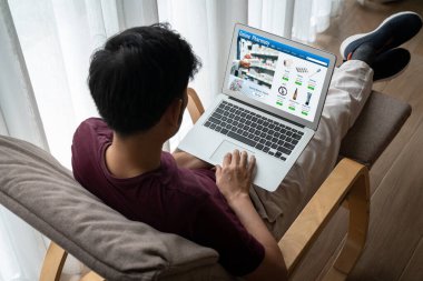 on pharmacy online store on computer screen for shopping for medical products drugs and medicine snugly