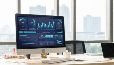 İş veri paneli, pazarlama stratejisi planlaması için iş zekası analizi sunar. Müşteri taleplerini analiz etmek ve iş dünyasının geleceğini önceden görmek için büyük veriler sunulur.