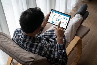 Computer software for website traffic analytics data on computer screen. Concept of SEO search engine optimization and customer targeting for online business snugly