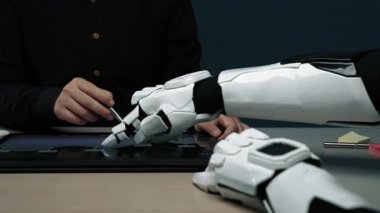 Yapay zekanın kurumsal büyümedeki rolünü vurgulayan, strateji geliştirme ve eğilimleri analiz etmede iş adamlarına yardımcı olan yapay zeka. Noogenesis Yapay Zeka