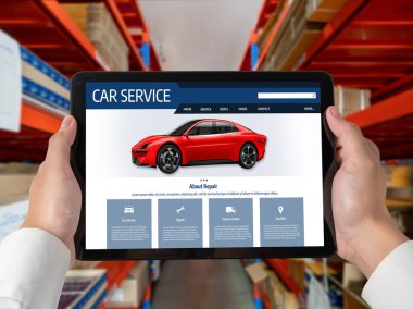 Car service website for online booking repair automobile garage technology snugly