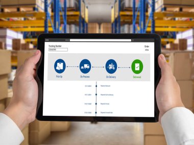 Ürün nakliyesi ve teslimatı için e-ticaret ve mod çevrimiçi iş izleme sistemi