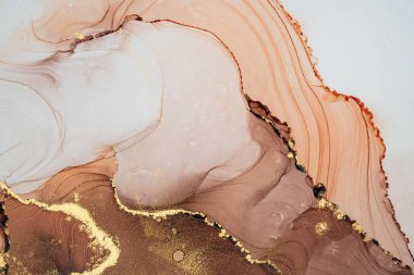 Mermer mürekkep soyut sanatının orijinal resmi. Örnek bir orjinal tablodan yüksek çözünürlüklü fotoğraf. Karargah kağıt dokusuna pürüzsüz mermer desen oluşturmak için soyut resim yapıldı.