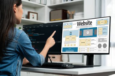 Web sitesi tasarım yazılımı çevrimiçi perakende ticaret ve e-ticaret için canlı şablon sağlıyor