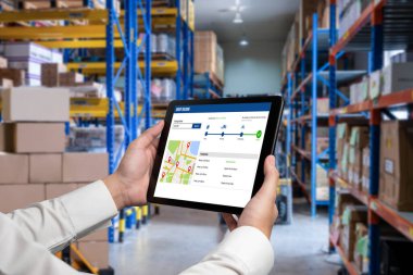 Ürün nakliyesi ve teslimatı için e-ticaret ve mod çevrimiçi iş izleme sistemi