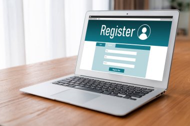 İnternet sitesinde mod form doldurmak için çevrimiçi kayıt formu