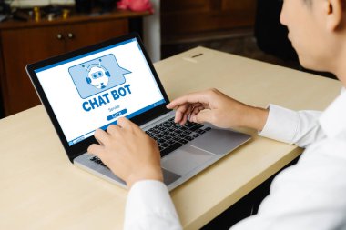 Müşteri sorularına otomatik olarak cevap veren mod çevrimiçi iş için Chatbot yazılım uygulaması