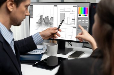 Mimari iş ve profesyonel tasarımcı için mimari tasarım canlı yazılım uygulaması