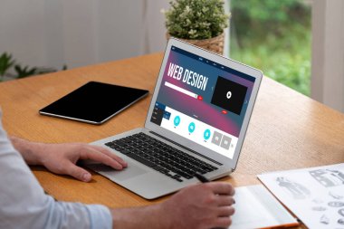 Web sitesi tasarım yazılımı çevrimiçi perakende ticaret ve e-ticaret için canlı şablon sağlıyor