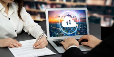 Hızlı uzak çalışma ve kişisel veri depolama için bulut hesaplama yazılımı