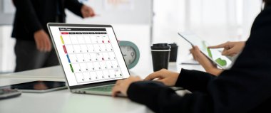 Kişisel düzenleyici ve çevrimiçi iş için mod zamanlama planlaması için bilgisayar yazılım uygulaması takvimiName