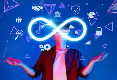 Dijital bankacılıkta sınırsız fırsatların görselleştirilmesi, grafikler ve dönüştürücü iş stratejileri yoluyla yenilikçi finans kavramlarının sergilenmesi. XDMCP