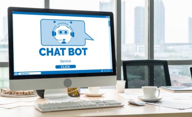 Müşteri sorularına otomatik olarak cevap veren mod çevrimiçi iş için Chatbot yazılım uygulaması