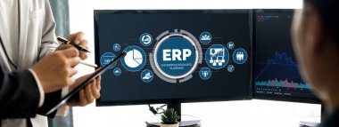 Pazarlama stratejisini planlamak için ERP girişimi kaynak planlama yazılımı