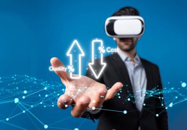 Maliyet azaltma, dijital grafik EIDE örtüşmeleri ile gösterilen maliyet tasarrufu kavramı, kurumsal işletmeler gereksiz harcamaların azaltılması yoluyla maliyet ve şirket kaynaklarını etkili bir şekilde tasarruf eder