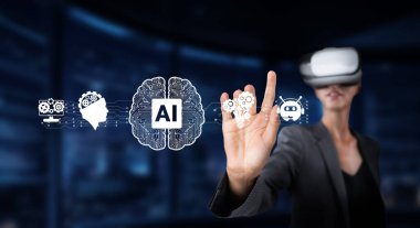 Modern ortamlarda kullanıcı arayüzlerinin evrimini gösteren gelişmiş yapay zeka ve sanal gerçeklik teknolojisiyle uğraşan bir profesyonel. XDMCP