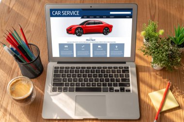 Car service website for online booking repair automobile garage technology snugly
