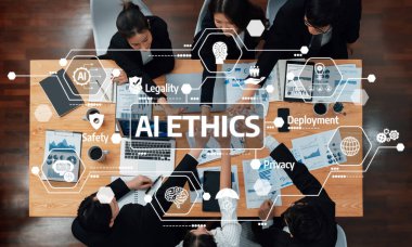 Yapay zeka etiği üzerine verimli bir toplantı yapan bir ekip, yasallık, mahremiyet ve güvenlik gibi kilit noktalara odaklanarak teknolojideki işbirlikçi yenilikleri ön plana çıkarıyor. Dostluk