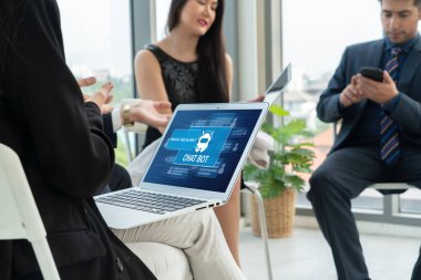 Müşteri sorularına otomatik olarak cevap veren mod çevrimiçi iş için Chatbot yazılım uygulaması