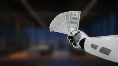 Robotik bir el, teknoloji ve finans kavşağını simgeleyen, modern bir ortamda, yenilik ve ilerleme gösteren bir para birimini sergiliyor. MZL