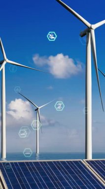 Çevre koruma teknolojisi ve yenilenebilir doğal kaynaklardan gelen temiz enerji ve güçle küresel sürdürülebilir ESG 'ye yaklaşmak