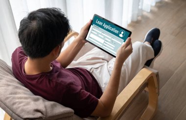 İnternet ağındaki mod dijital bilgi toplama için çevrimiçi kredi başvuru formu