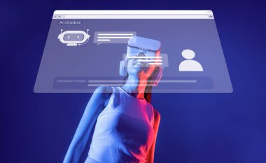 Yapay zeka sohbet robotu teknolojisinin ve sanal asistanların modern dijital ortamda entegrasyonunu araştırın, kullanıcı etkileşimini ve otomatik iletişim özelliklerini gösterin. XDMCP