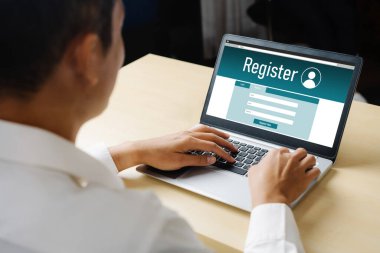 İnternet sitesinde mod form doldurmak için çevrimiçi kayıt formu