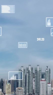 İş verileri analitik arayüzü akıllı şehrin üzerinde uçuyor ve iş zekasının geleceğini değiştiriyor. Stratejik plan için büyük verileri analiz etmek için bilgisayar yazılımı ve yapay zeka kullanılır .