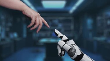 Bu video dijital çalışma alanındaki insanlar ve robotlar arasındaki işbirliğini temsil ediyor. Üretkenliği vurgulayarak, yenilikçi bir ortam içindeki bağlantıyı ve etkileşimi tasvir eder. Auvana