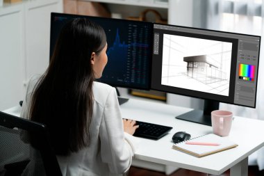 Mimari iş ve profesyonel tasarımcı için mimari tasarım canlı yazılım uygulaması