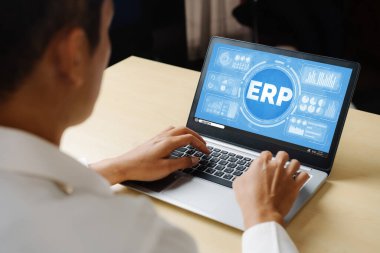 Pazarlama stratejisini planlamak için modern iş için ERP girişimi kaynak planlama yazılımı