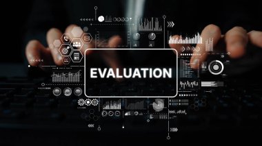Modern Ofis Ortamı 'nda Veri Analizi ve İstatistik Grafikleriyle Teknoloji Değerlendirme Süreci. Asemptotik akıllı veri analitiği.