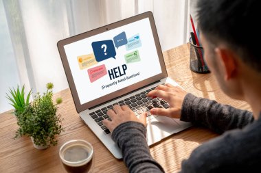 Help screen on the website provide answer to FAQ frequently asked question snugly with knowledge information and solution by customer support