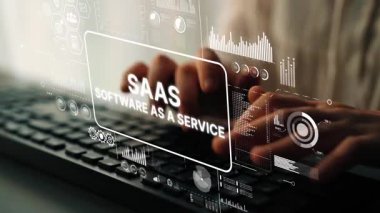 Modern Çalışma Alanı Ayarlarında Metin Kaplaması ve Veri Görselleştirmesi ile Yenilikçi SaaS Kavramı. Asemptotik akıllı veri analitiği.