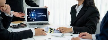 Yapay zeka teknolojisini çalıştırmak için komut mühendisi ve kullanıcı kolaylığı için üretici yapay zeka yardımcı araçları insanların yapay zeka hareketini teşvik ederek üretken yapay zeka fonksiyonları ile çalışmasına yardımcı olur