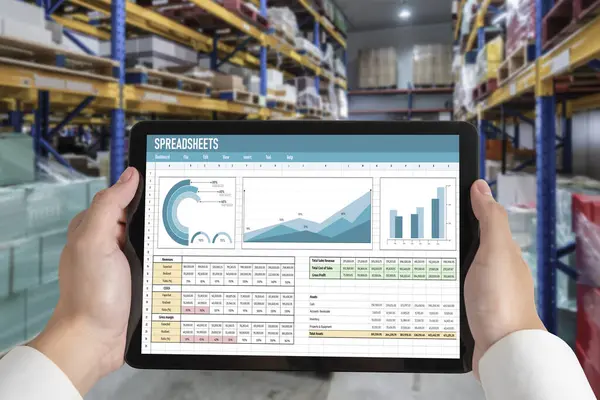 Spreadsheet document information financial startup concept. data and graphs in spreadsheet documents for online analysis project dashboard accounting digital snugly