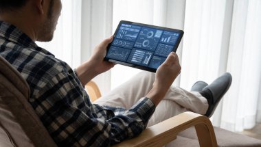 İş veri paneli, pazarlama stratejisi planlaması için iş zekası analizi sunar. Müşteri taleplerini analiz etmek ve iş dünyasının geleceğini önceden görmek için büyük veriler sunulur.