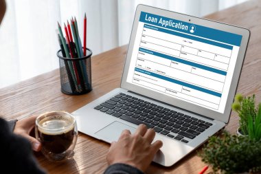 İnternet ağındaki mod dijital bilgi toplama için çevrimiçi kredi başvuru formu