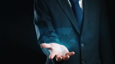 İş adamı ağ kurar, değerli bağlantılar kurar. Profesyonel ağı ve fırsatları genişletmek için etkili insan ağ oluşturma stratejileri UUID